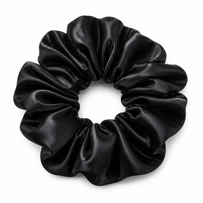 100% Silk Scrunchie (Black)
