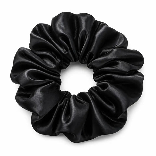 100% Silk Scrunchie (Black)